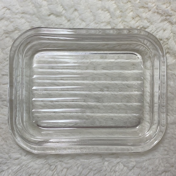 Vintage🔥Pyrex Butterscotch 2-pc Set, Sm Refrig + Glass Lid, EUC with Clear Lid - Picture 6 of 10